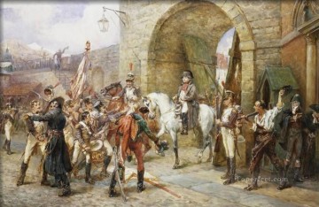 Un incidente en la Guerra Peninsular Robert Alexander Hillingford escenas de batalla históricas Guerra militar Pinturas al óleo